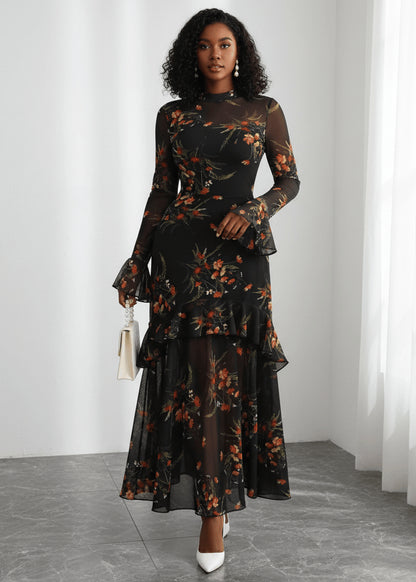 Radiant Petals Floral Dress