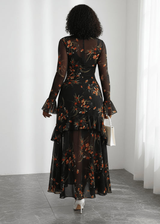 Radiant Petals Floral Dress